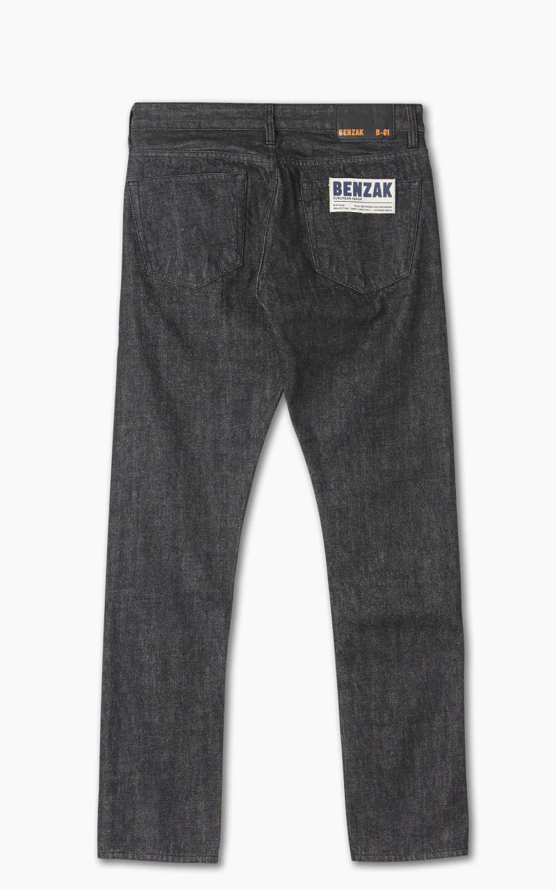 Benzak B-01 Slim Colour Denim Black Selvedge 14oz - Image 3