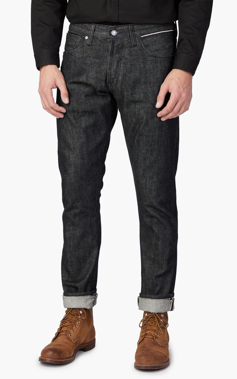 Benzak B-01 Slim Colour Denim Black Selvedge 14oz - Image 4