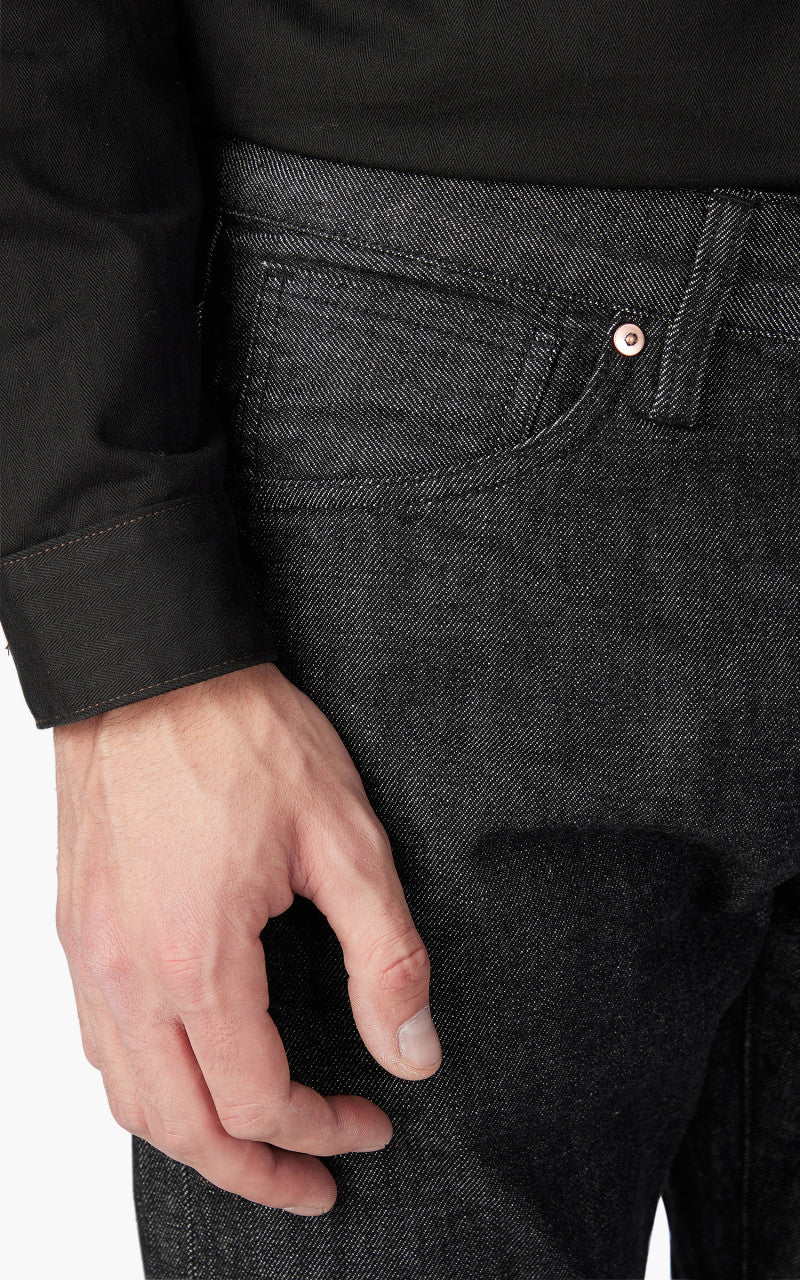 Benzak B-01 Slim Colour Denim Black Selvedge 14oz - Image 5