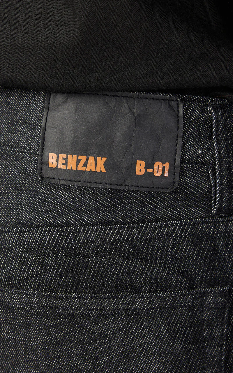 Benzak B-01 Slim Colour Denim Black Selvedge 14oz - Image 7