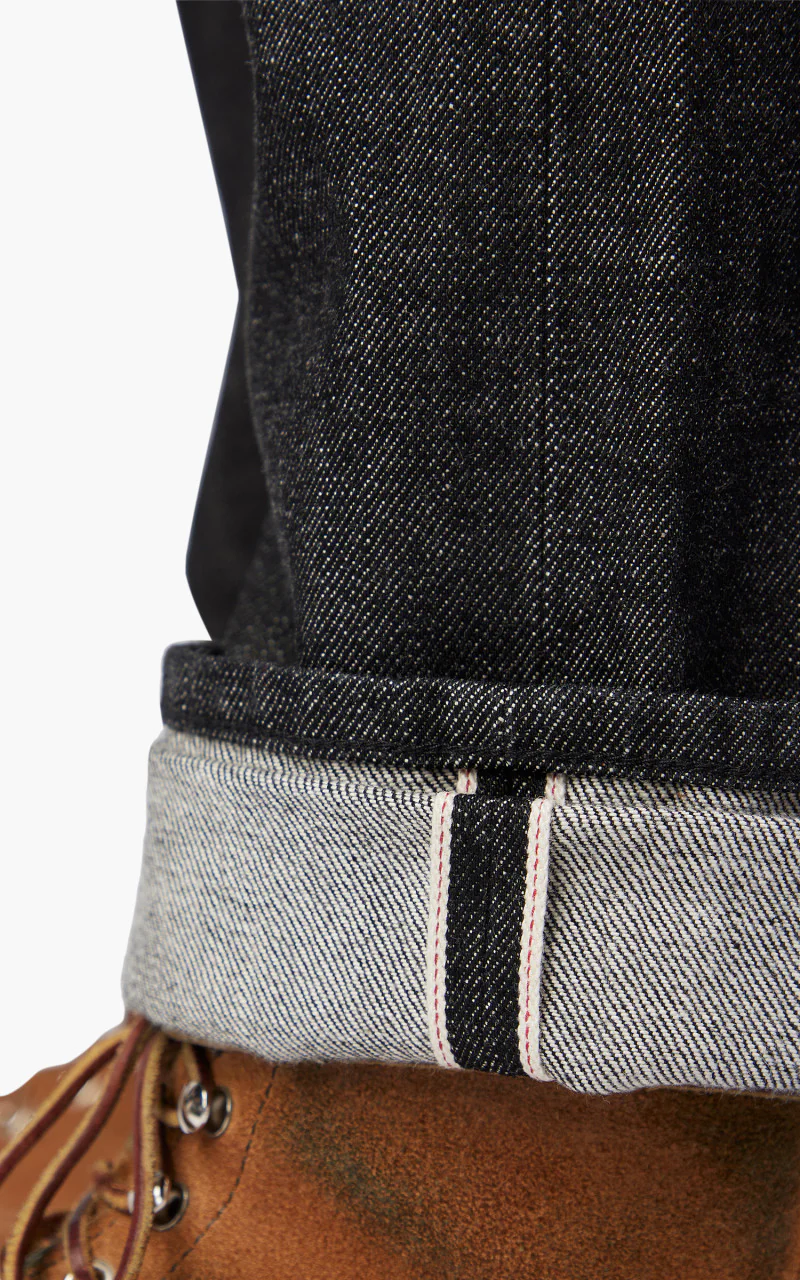 Benzak B-01 Slim Colour Denim Black Selvedge 14oz - Image 8