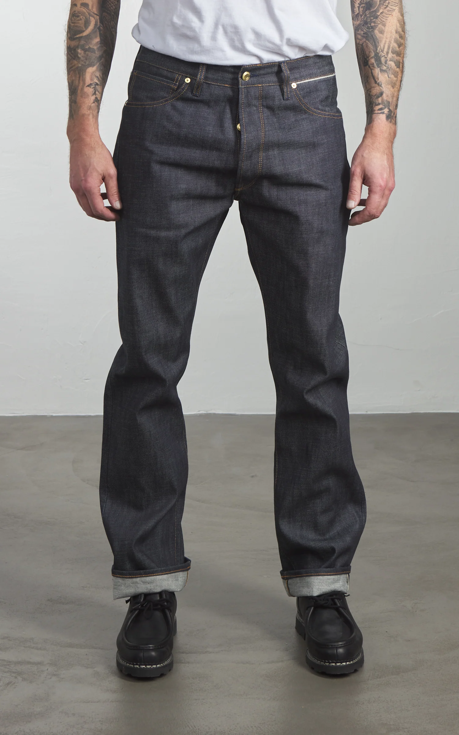 Benzak B-02 Regular Straight Green Cast Selvedge Indigo 14oz - Image 2