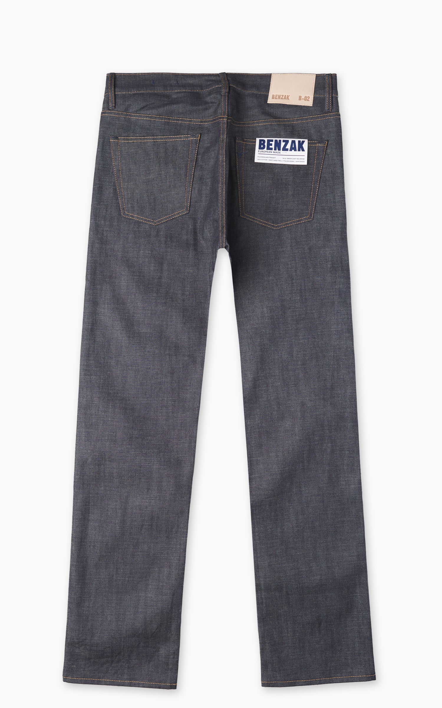 Benzak B-02 Regular Straight Green Cast Selvedge Indigo 14oz - Image 3