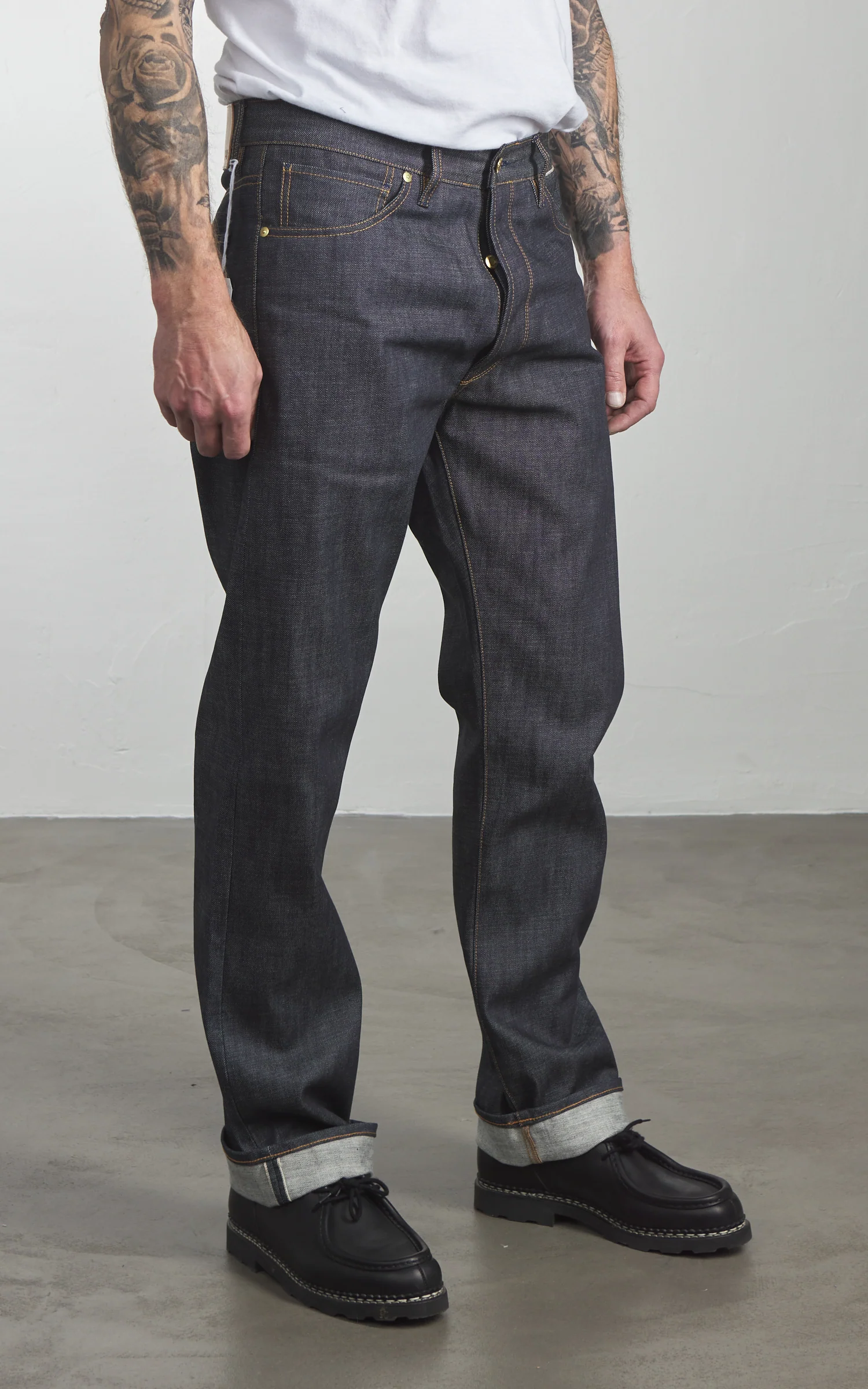 Benzak B-02 Regular Straight Green Cast Selvedge Indigo 14oz - Image 4