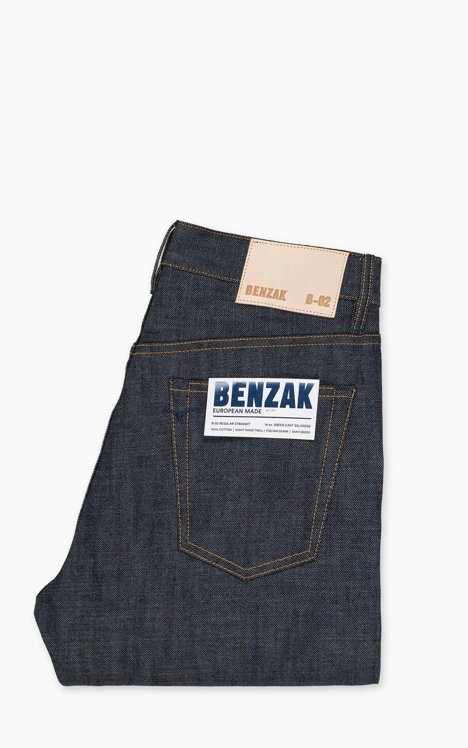 Benzak B-02 Regular Straight Green Cast Selvedge Indigo 14oz - Image 5