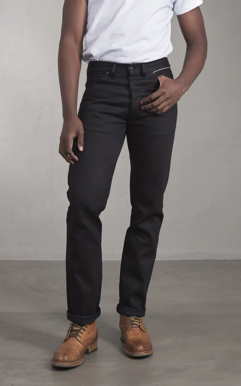 Benzak B-02 Straight Black Slub Selvedge Black 13oz - Image 2