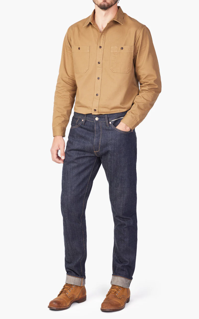 Benzak B-03 Tapered Brown Cotton Golden Selvedge 15oz '10-Year Anniversary' - Image 2