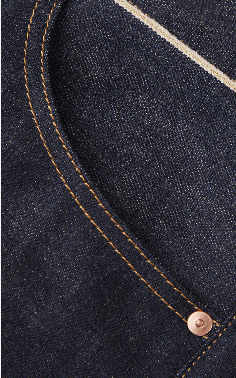 Benzak B-03 Tapered Brown Cotton Golden Selvedge 15oz '10-Year Anniversary' - Image 8