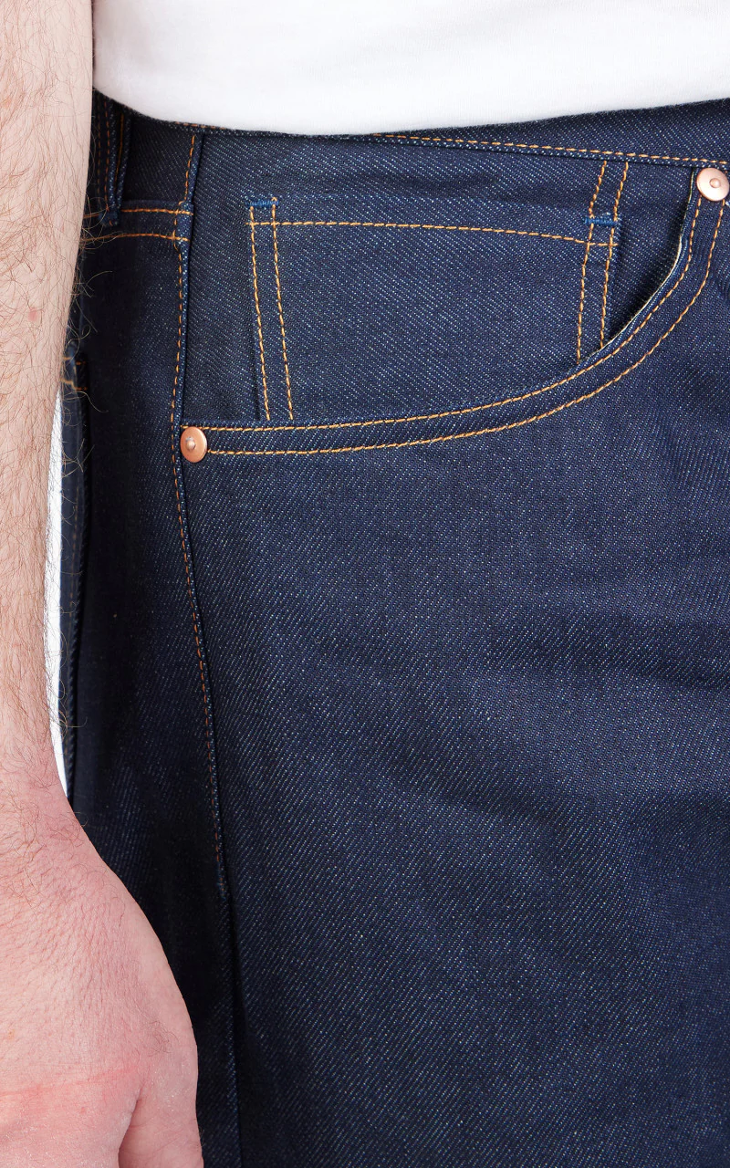 Benzak B-04 Relaxed Indigo Eco Selvedge 13oz - Image 5