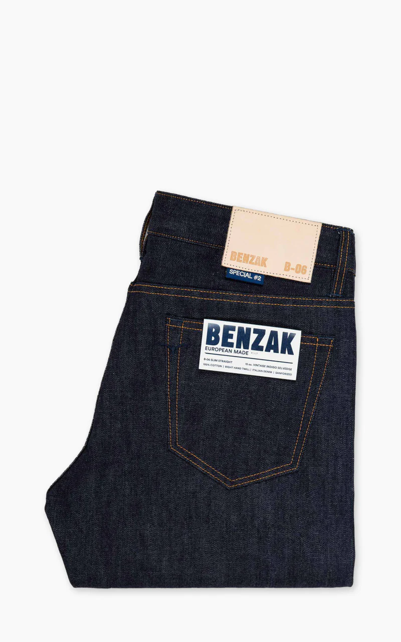 Benzak B-06 Slim Straight Special #2 Vintage Indigo Selvedge Indigo 15oz - Image 3