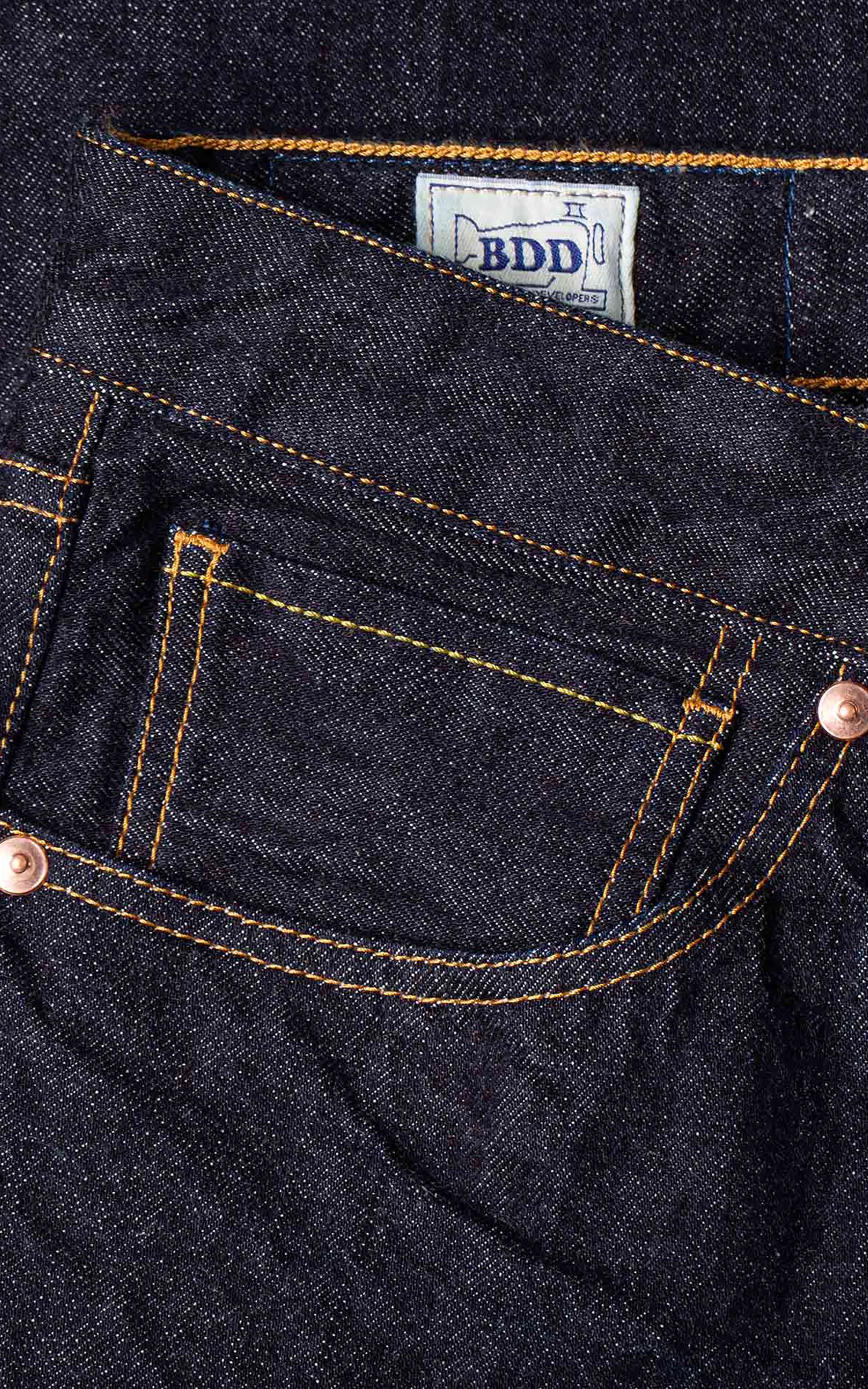 Benzak B-07 Relaxed Straight Forties Era Selvedge Indigo 14oz - Image 12