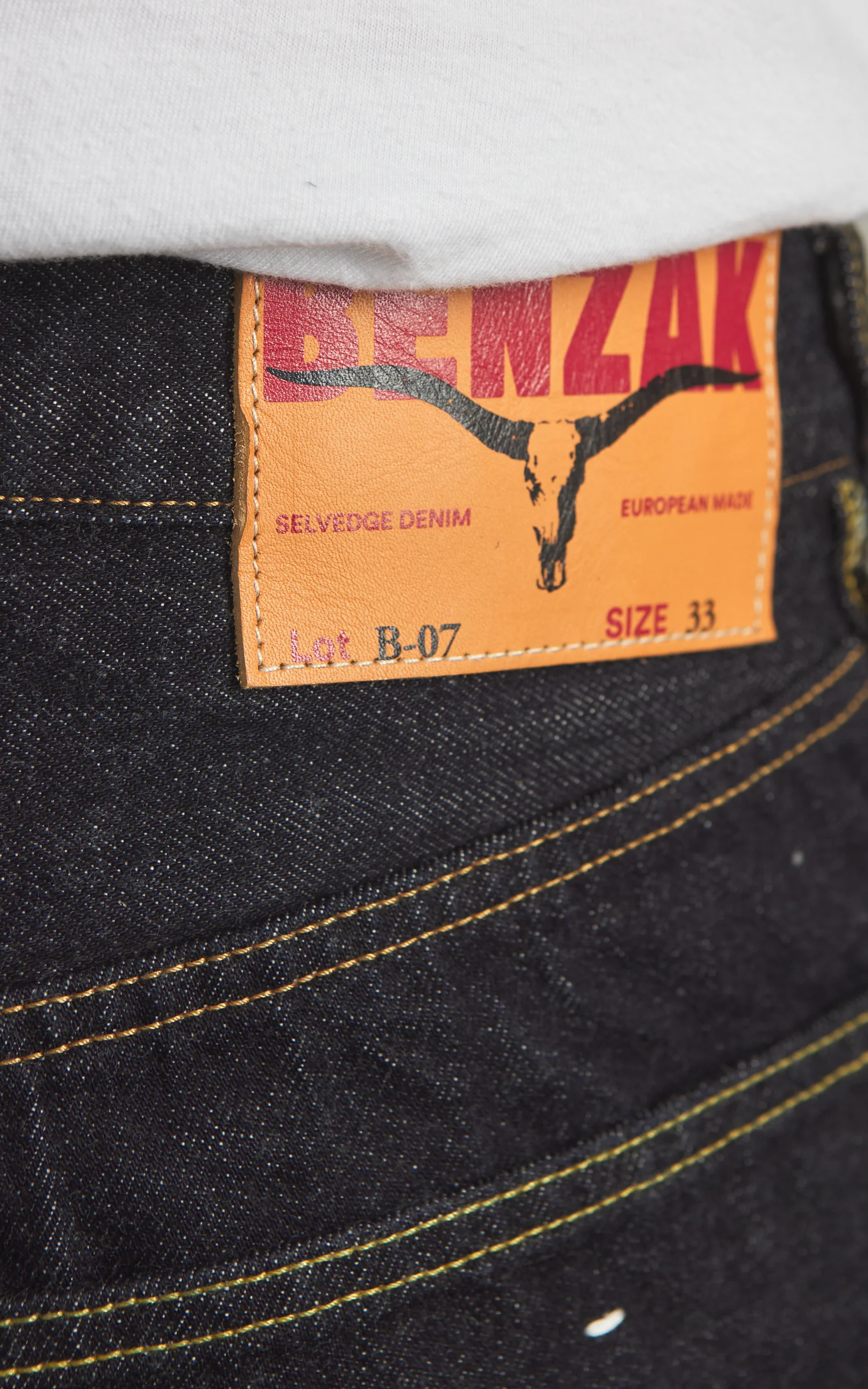 Benzak B-07 Relaxed Straight Forties Era Selvedge Indigo 14oz - Image 13