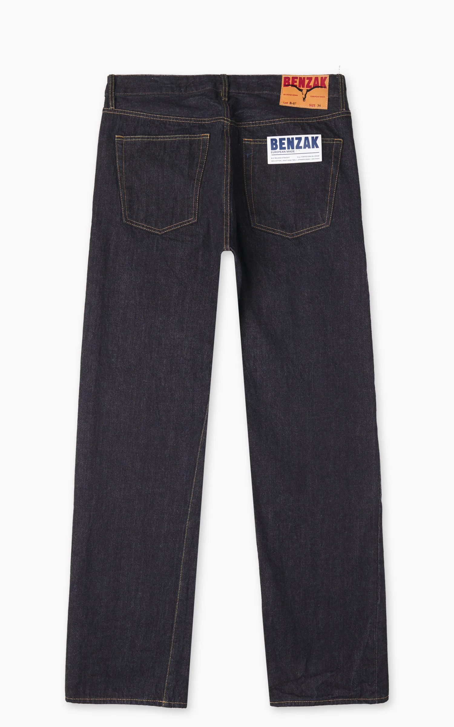 Benzak B-07 Relaxed Straight Forties Era Selvedge Indigo 14oz - Image 5