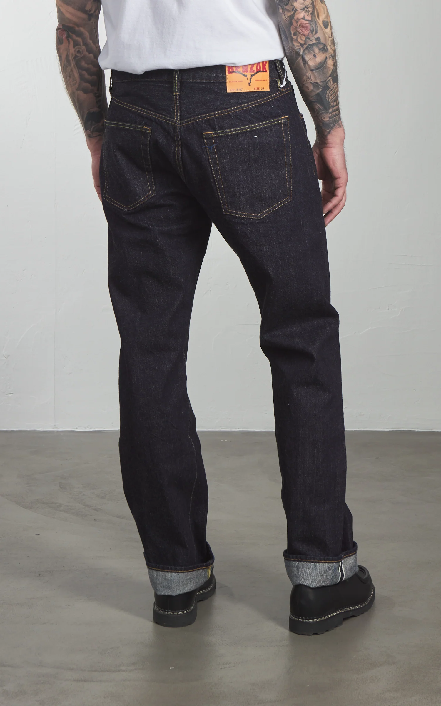 Benzak B-07 Relaxed Straight Forties Era Selvedge Indigo 14oz - Image 6