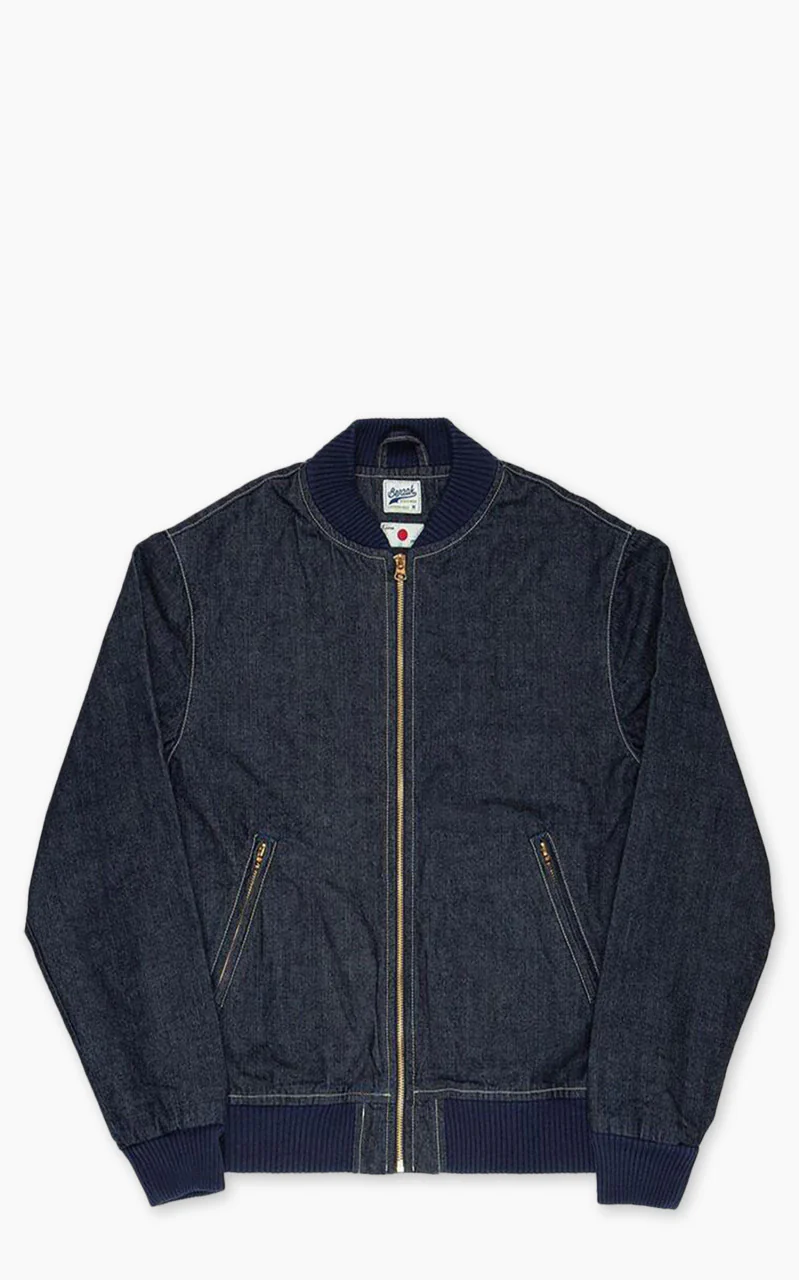 Benzak BBJ-01 Varsity Bomber Jacket Kojima Chambray 8oz