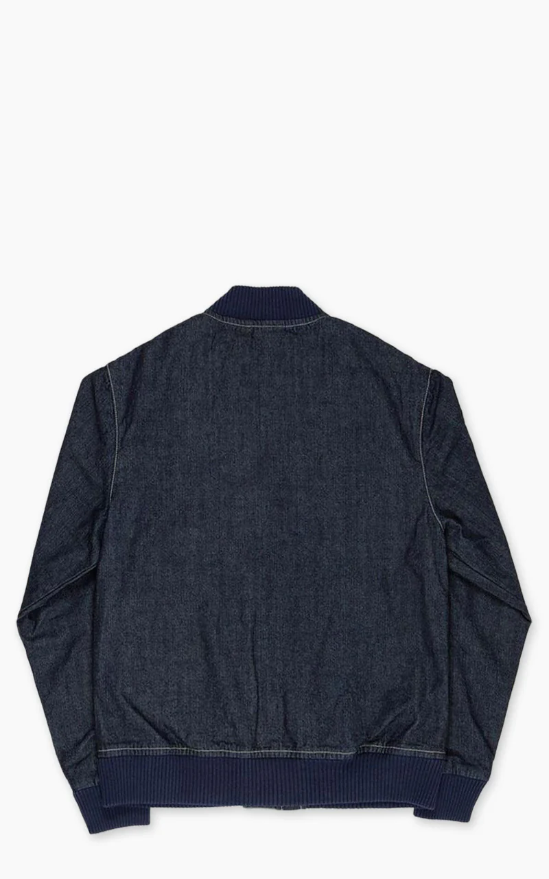 Benzak BBJ-01 Varsity Bomber Jacket Kojima Chambray 8oz - Image 2