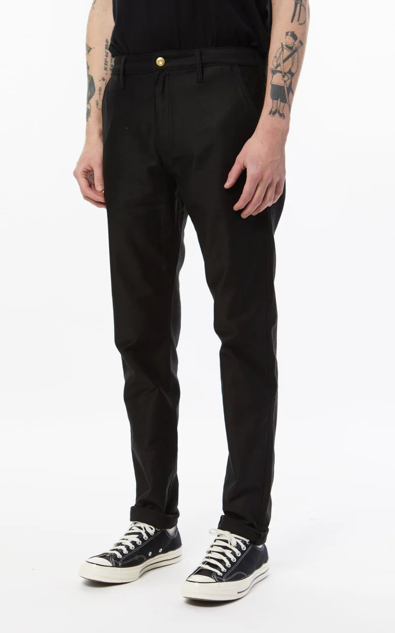 Benzak BC-01 Tapered Chino Military Twill Jet Black - Image 4
