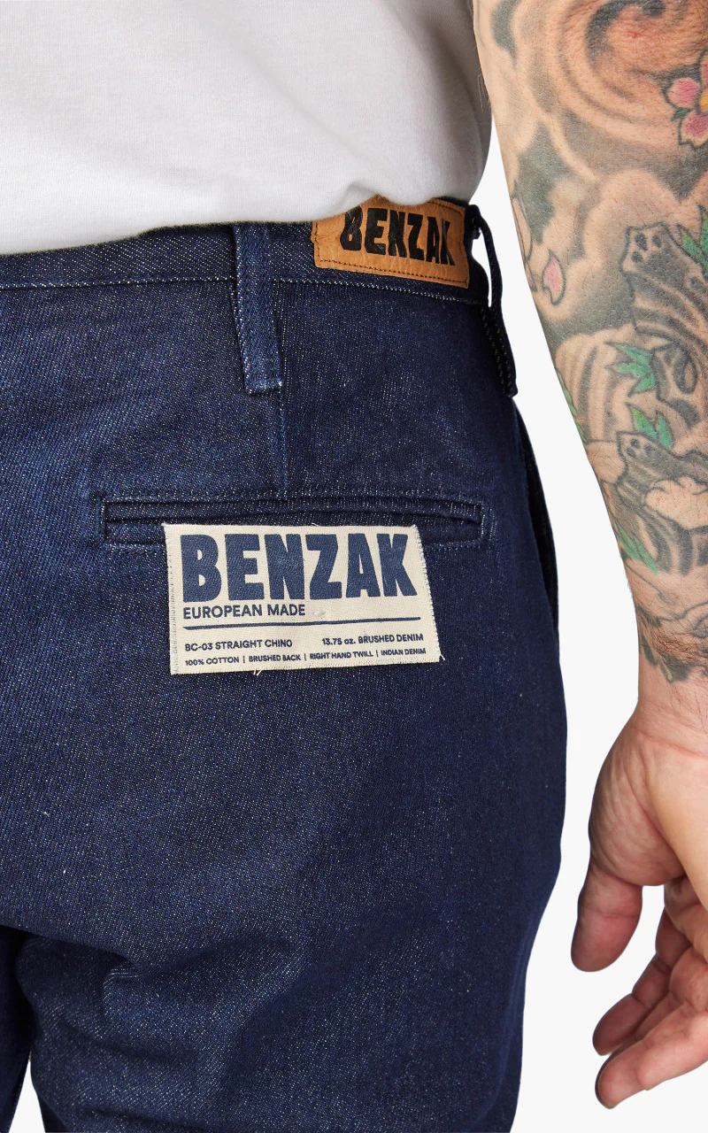 Benzak BC-03 Straight Chino Brushed Denim 13.75oz - Image 7