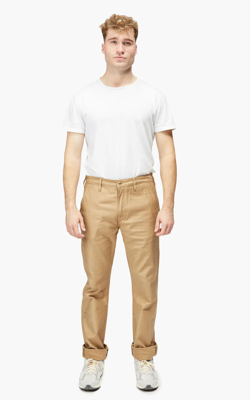Benzak BC-03 Straight Chino Military Twill Golden Brown - Image 2