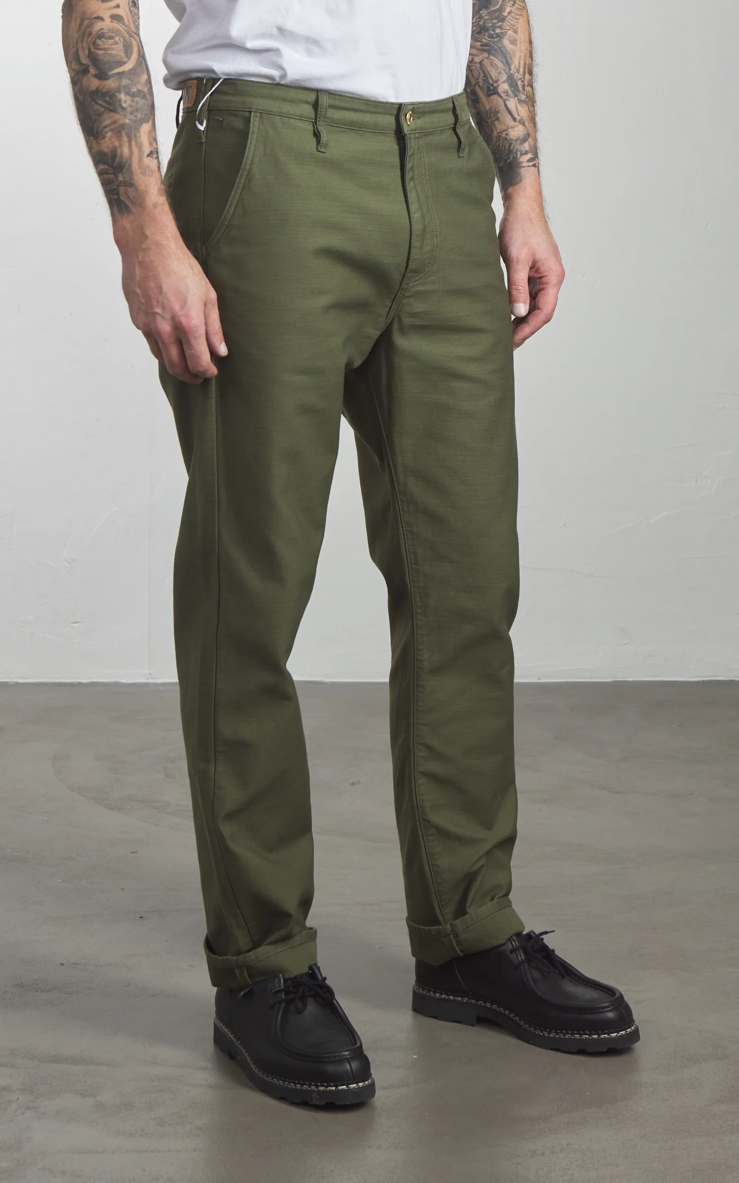 Benzak BC-03 Straight Chino Military Twill Olive Drab - Image 4