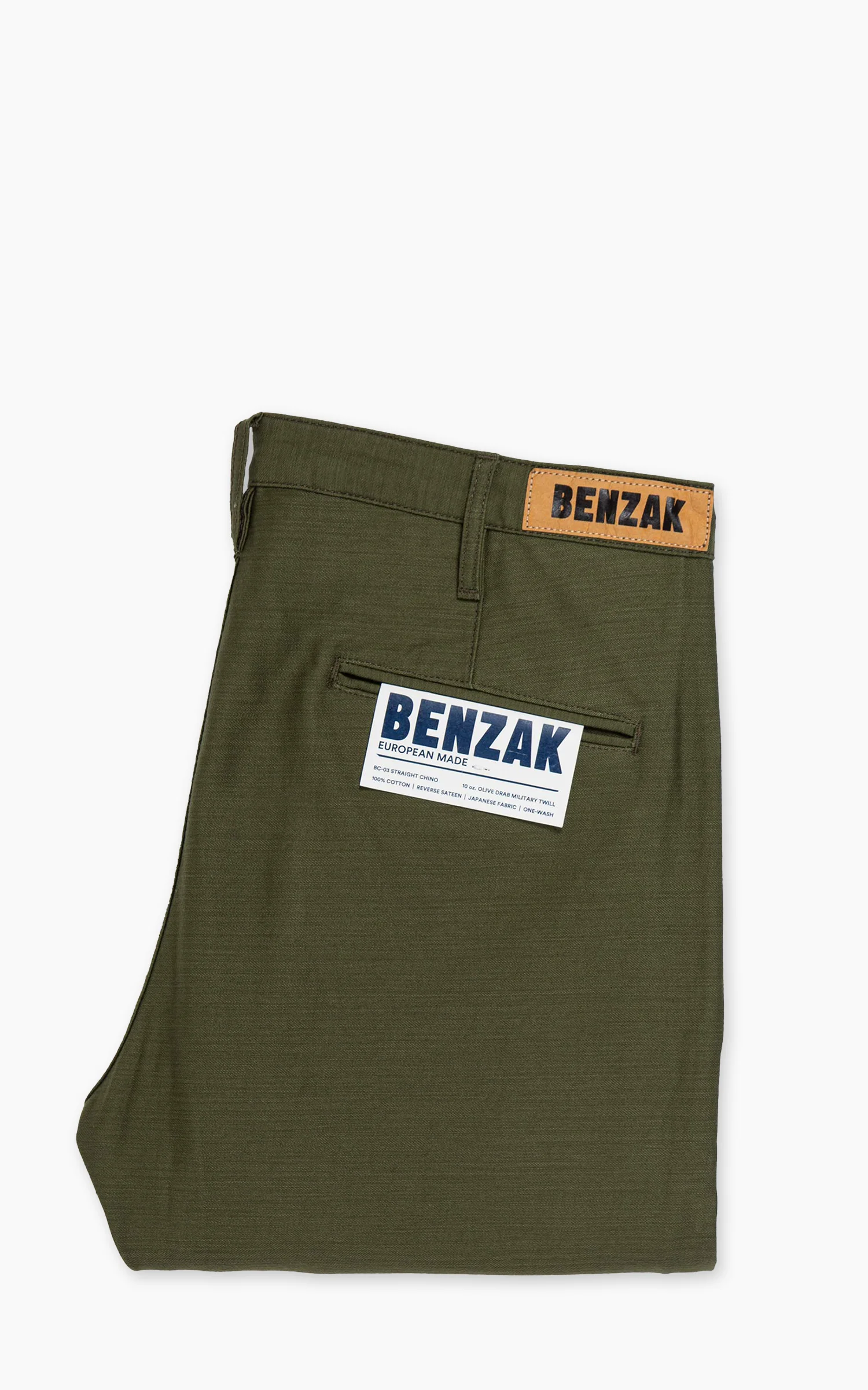 Benzak BC-03 Straight Chino Military Twill Olive Drab - Image 5