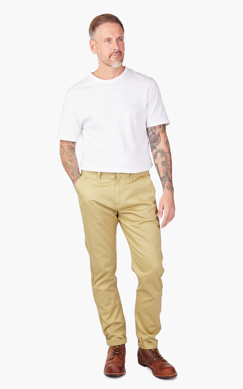Benzak BC-04 Relaxed Chino Sateen Twill Bronze Brown - Image 2
