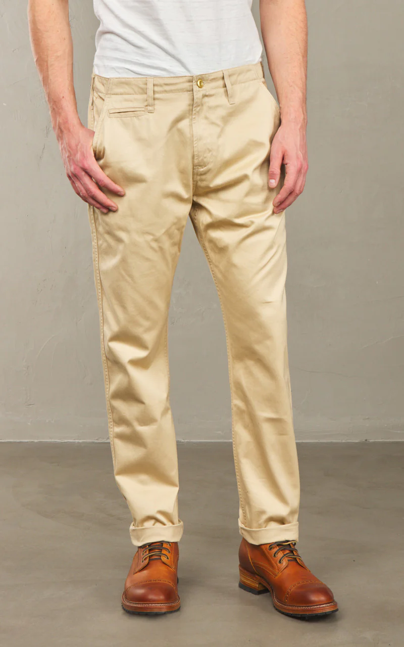 Benzak BC-04 Relaxed Chino Sateen Twill Desert Sand 8.5oz - Image 4
