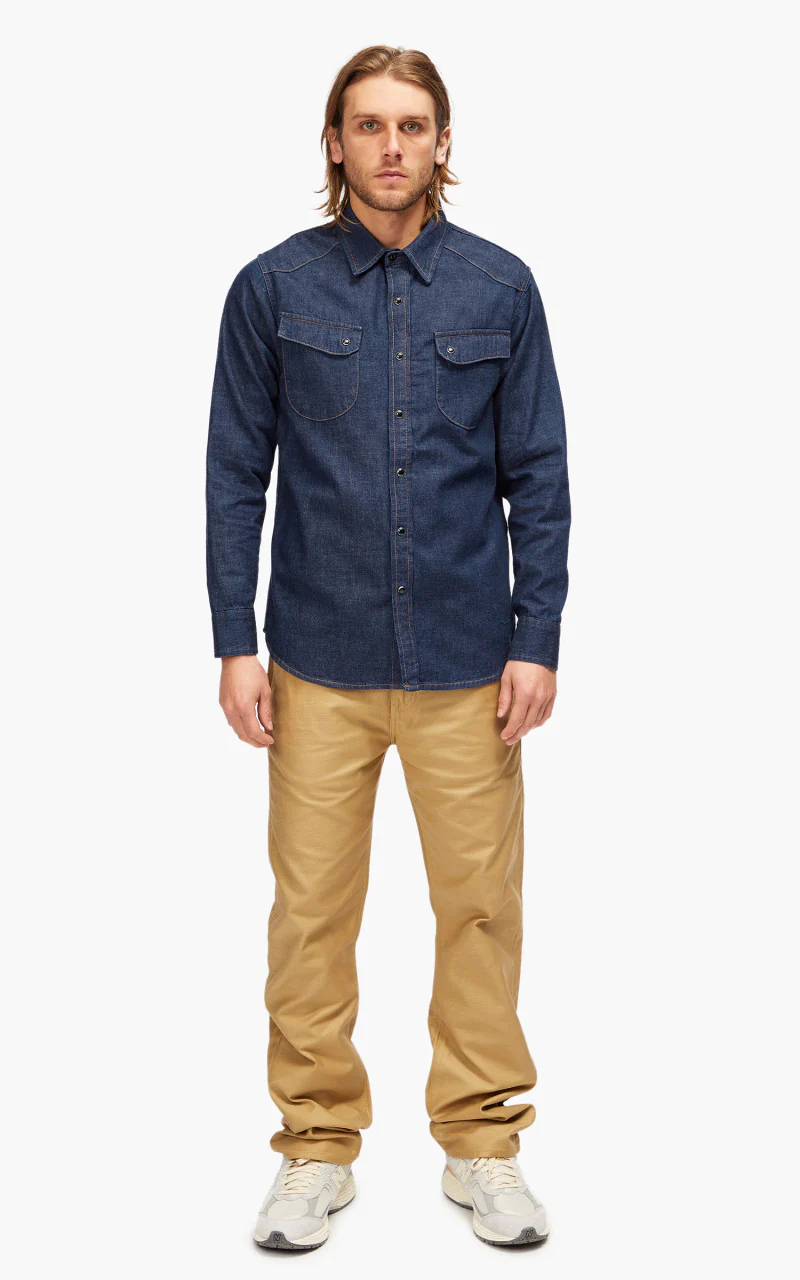 Benzak BCS-01 Western Shirt Tinted Denim 8oz - Image 2