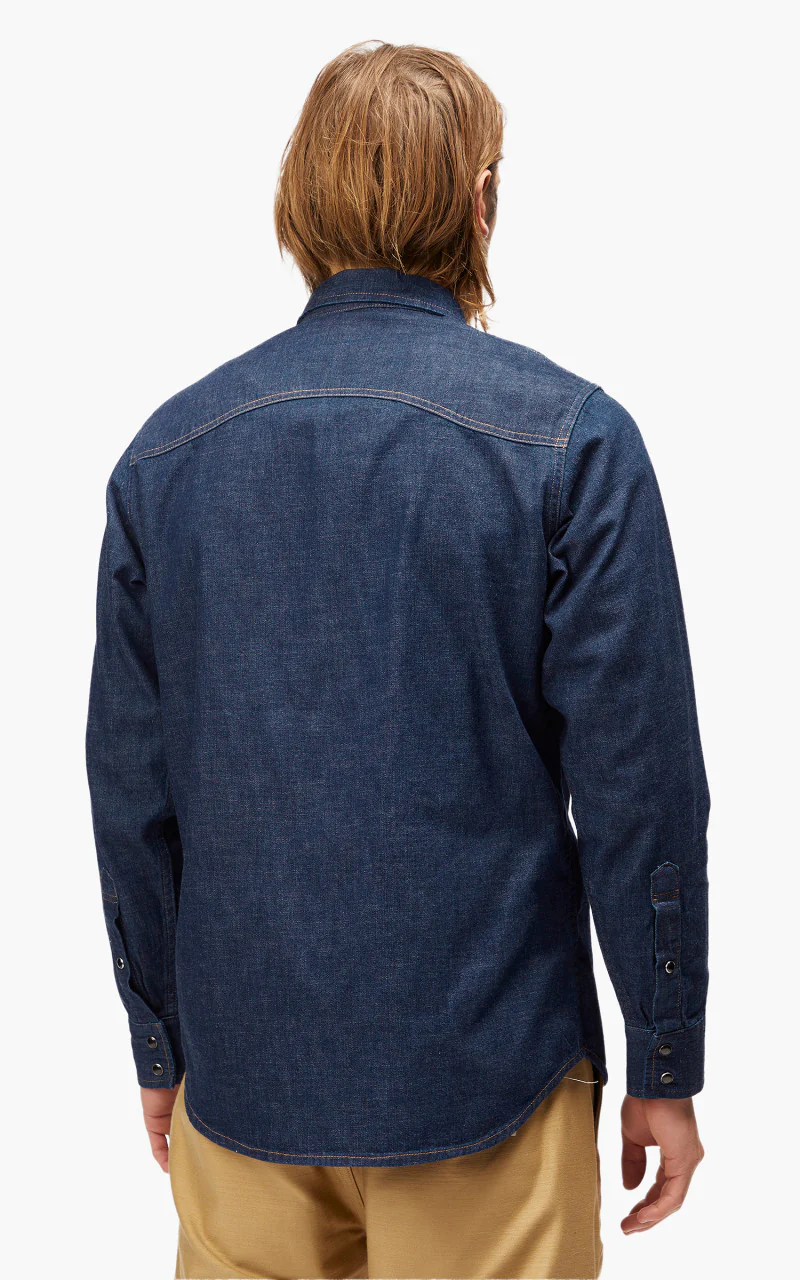 Benzak BCS-01 Western Shirt Tinted Denim 8oz - Image 6