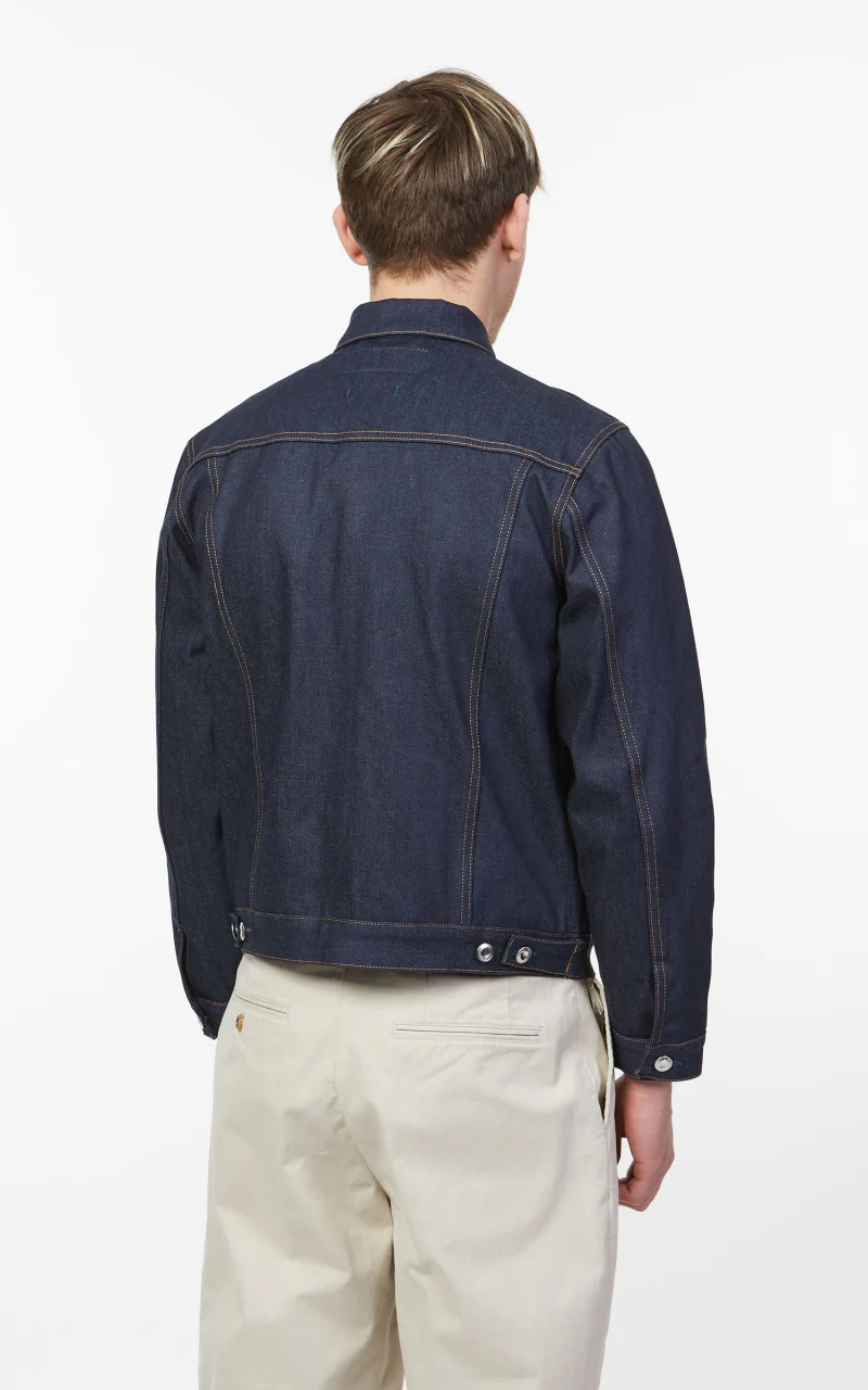 Benzak BDJ-05 Trucker Jacket Eco Selvedge Indigo 13oz - Image 6