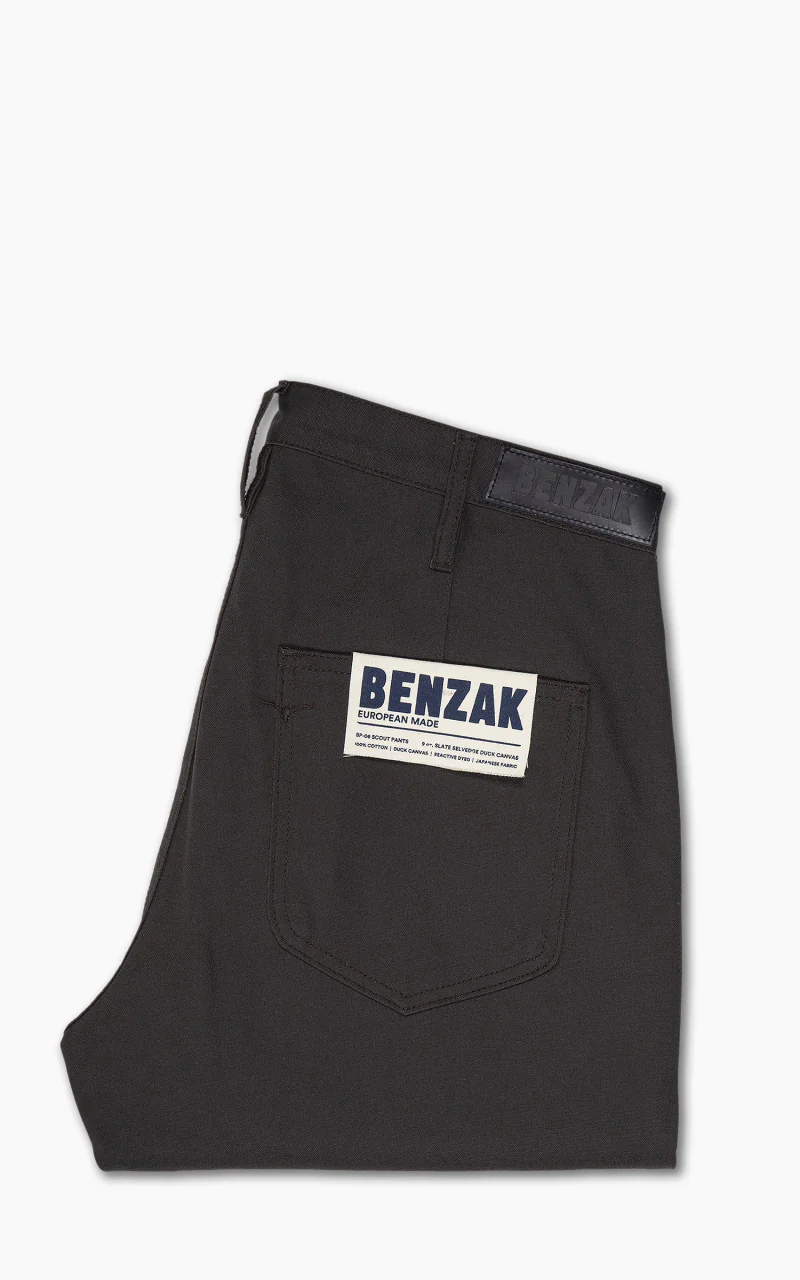 Benzak BP-06 Scout Pants Duck Canvas Selvedge Slate - Image 7