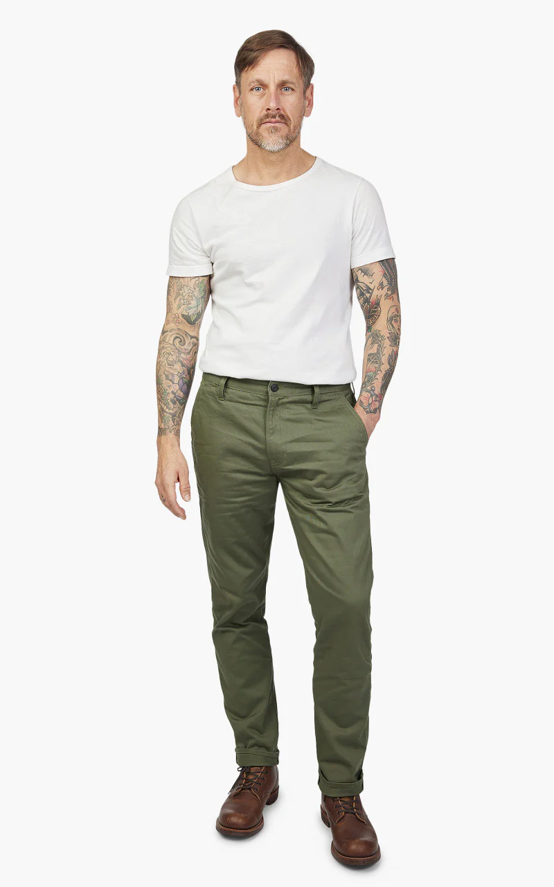 Benzak BP-06 Scout Pants Sateen Military Olive Green - Image 2