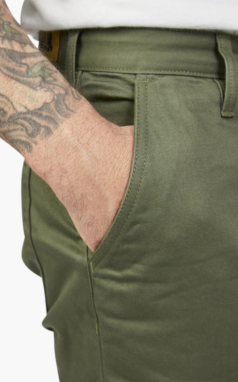 Benzak BP-06 Scout Pants Sateen Military Olive Green - Image 4