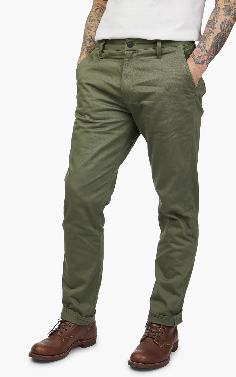 Benzak BP-06 Scout Pants Sateen Military Olive Green - Image 5