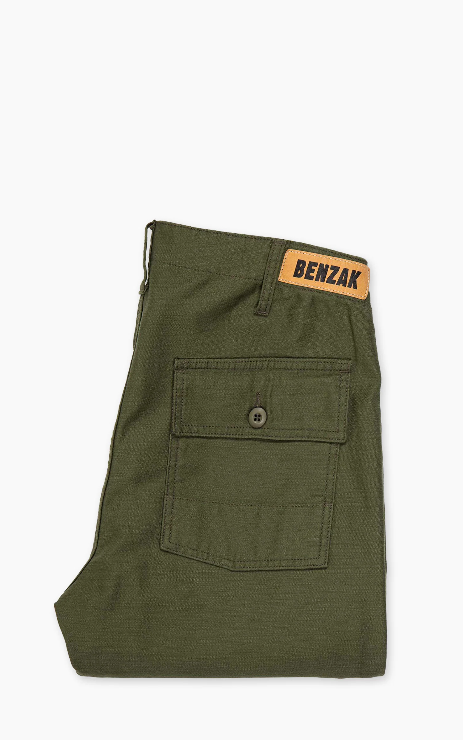 Benzak BP-07 Loose Fatigue Pants Military Twill Olive Drab - Image 5
