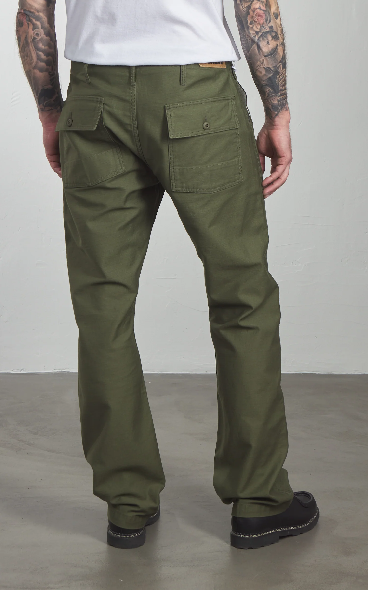 Benzak BP-07 Loose Fatigue Pants Military Twill Olive Drab - Image 6