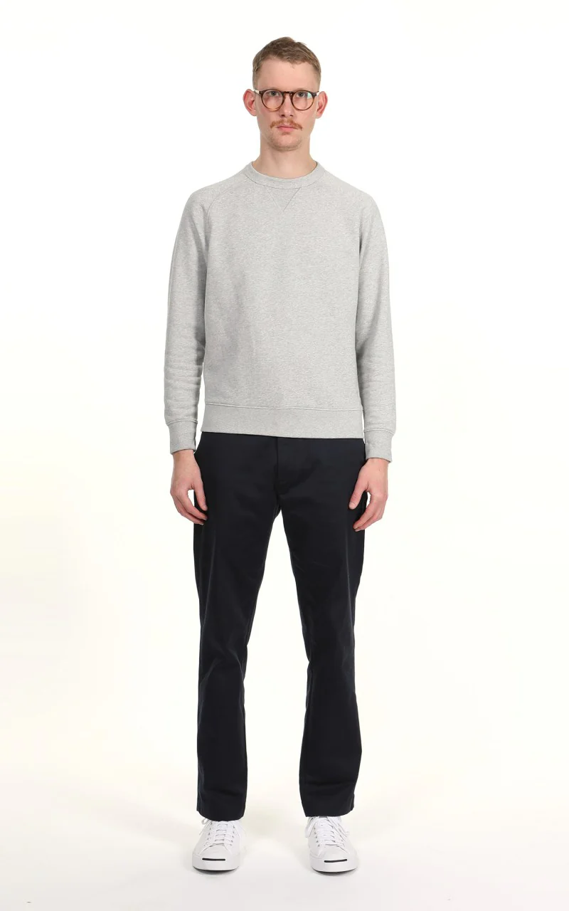 Benzak BS-09 Crew Neck Sweat Heavy Grey Melee - Image 2