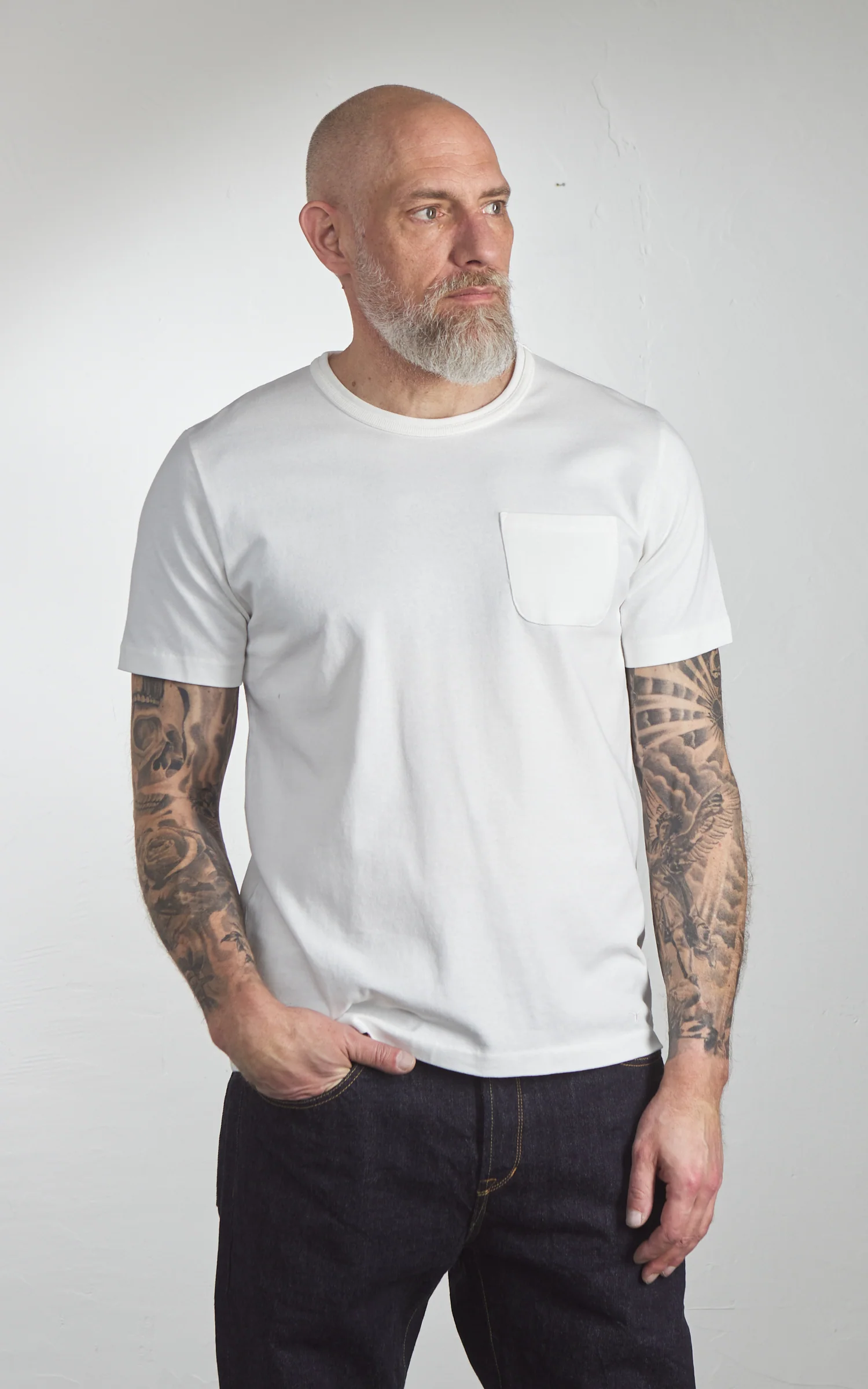 Benzak BT-09 Vintage Tee Off White - Image 4