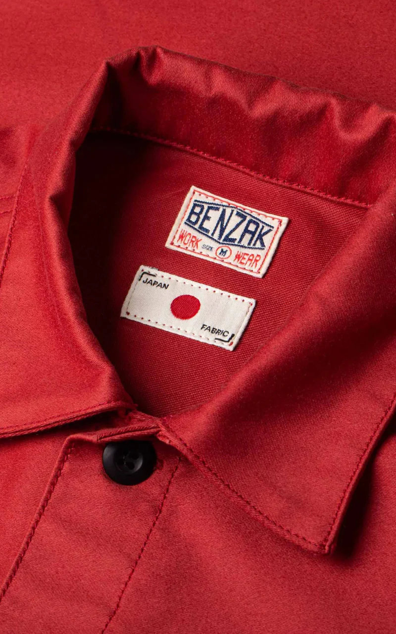 Benzak BWJ-01 Worker Jacket Moleskin Red 12oz - Image 2