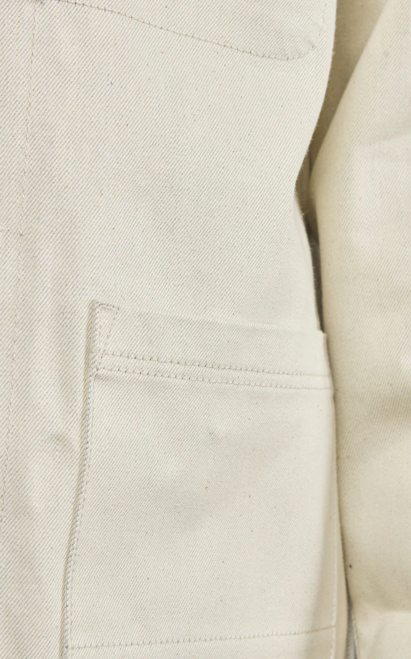Benzak BWJ-01 Worker Jacket "Paint Roller" Selvedge Ecru 14oz - Image 5