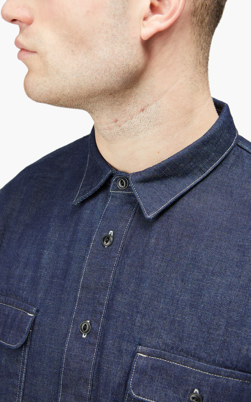 Benzak BWS-01 Work Shirt Tinted Denim 8oz - Image 7