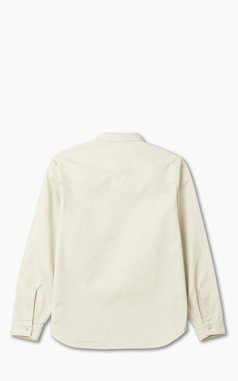 Benzak BWS-02 Utility Shirt Herringbone Ivory 8oz - Image 3