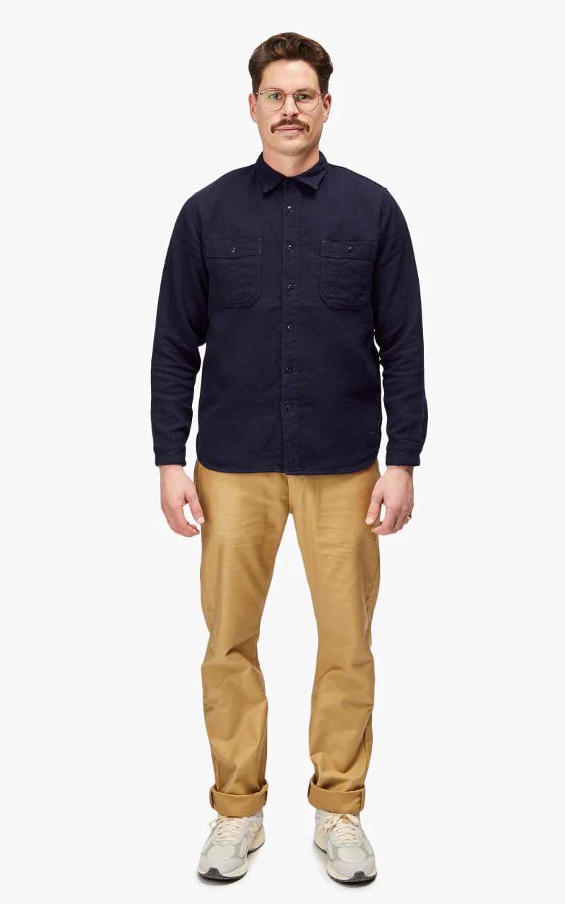 Benzak BWS-02 Utility Shirt Sashiko Double Gauze 8.5oz - Image 2