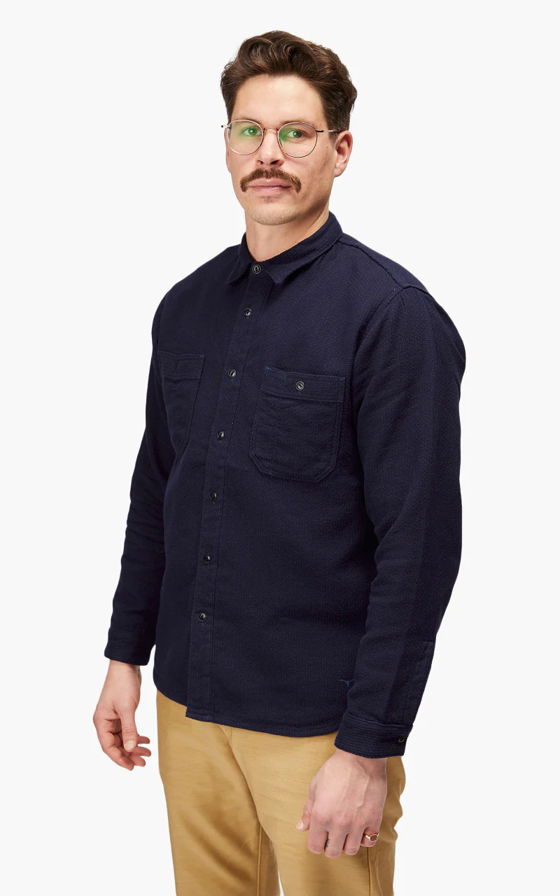 Benzak BWS-02 Utility Shirt Sashiko Double Gauze 8.5oz - Image 4