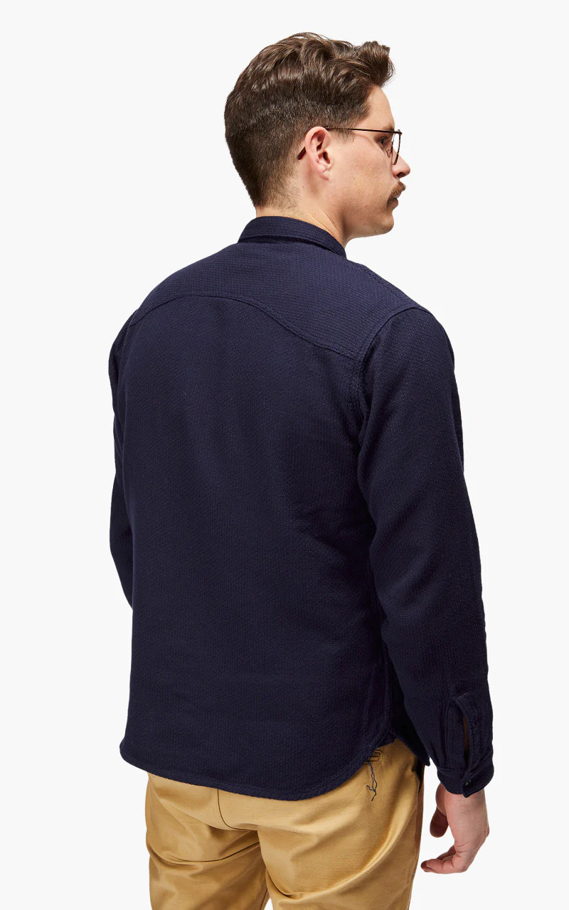 Benzak BWS-02 Utility Shirt Sashiko Double Gauze 8.5oz - Image 6