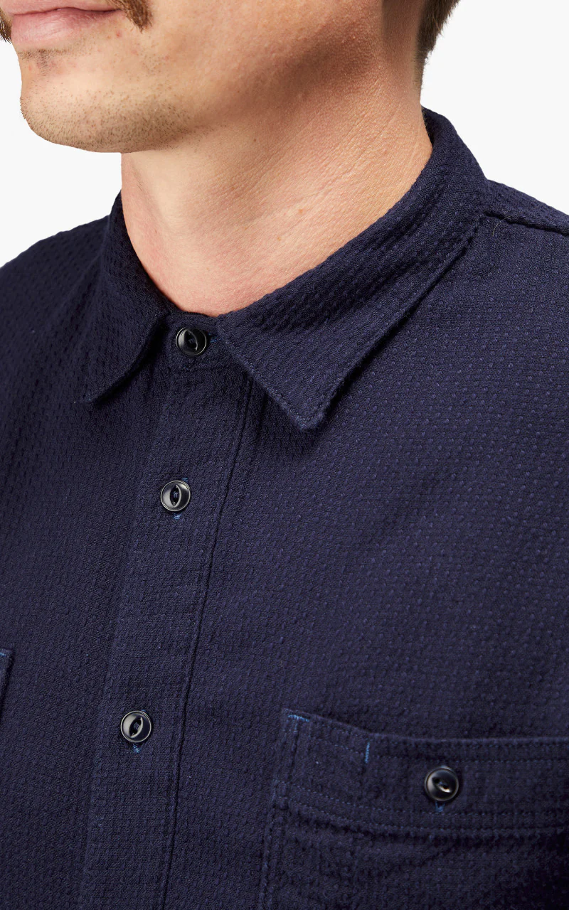 Benzak BWS-02 Utility Shirt Sashiko Double Gauze 8.5oz - Image 9