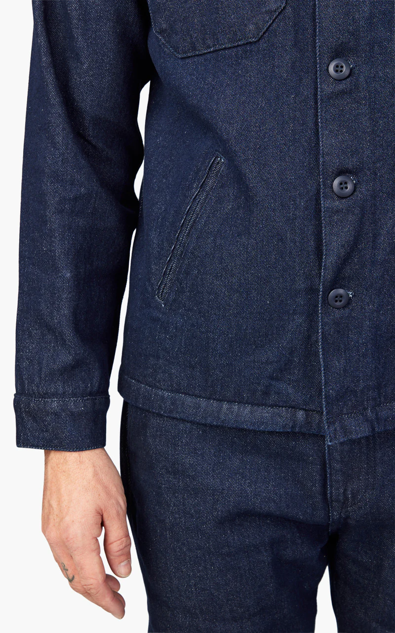 Benzak BWS-03 Military Overshirt Brushed Denim 13.75oz - Image 5