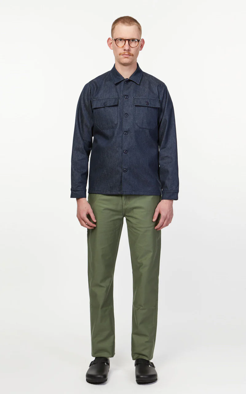 Benzak BWS-03 Military Overshirt Military Selvedge Denim 11oz - Image 2