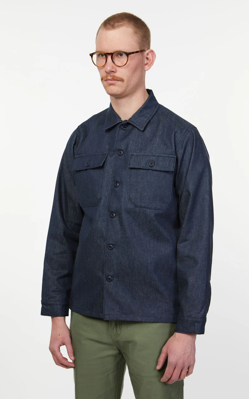 Benzak BWS-03 Military Overshirt Military Selvedge Denim 11oz - Image 4