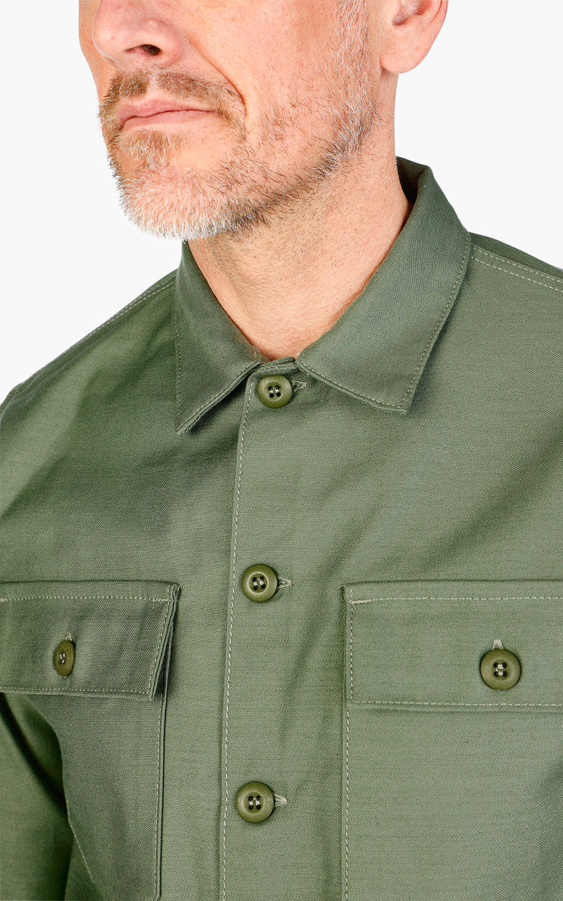 Benzak BWS-03 Military Overshirt Military Twill Army Green - Image 5